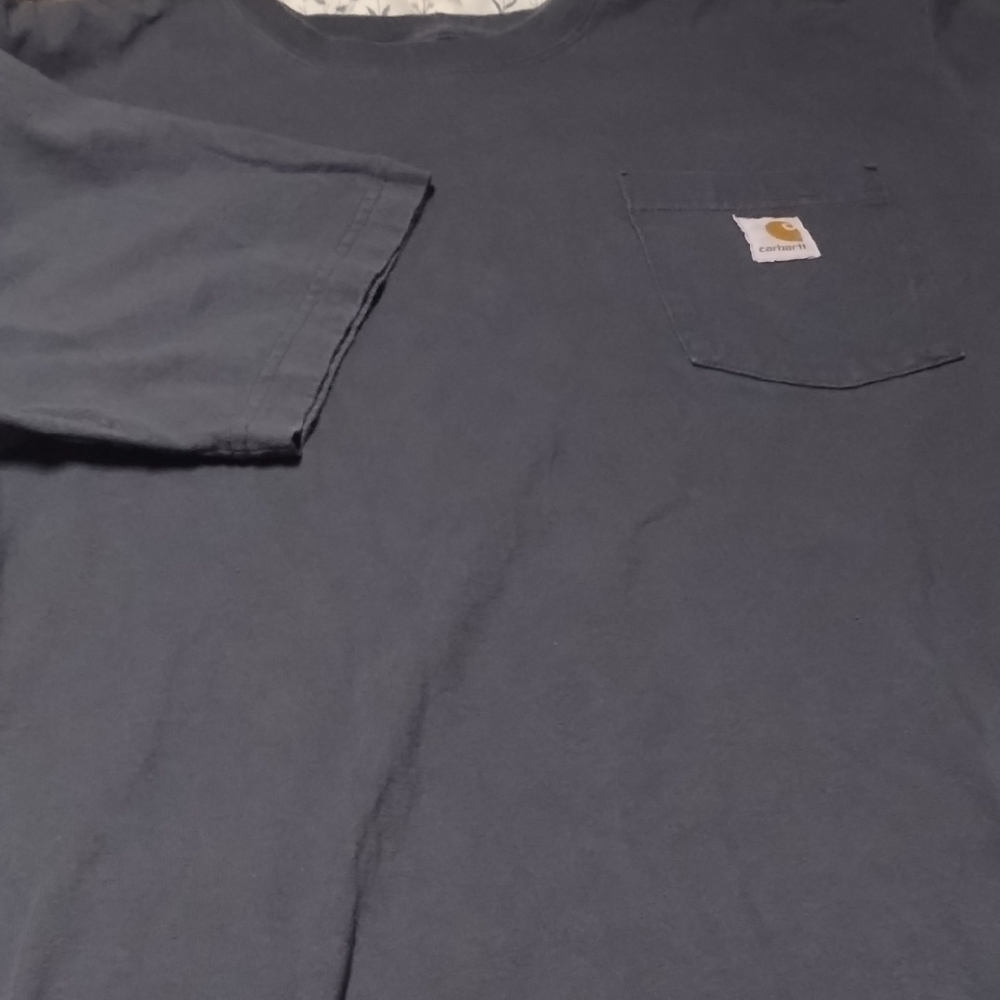 Carhartt Men's Dark Gray Long Sleeve Pocket Tee